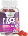 Fiber Gummies 4g Per Serving - Sugar Free Fiber Gummy Supplement for Adults, Daily Prebiotic Gummy Digestive Support - Plant Based Chews, Prebiotics Supports Regularity & Digestion - 60 Gummies