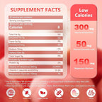 Vitamin B1 Gummies 300mg for Adults & Kids,Chewable Thiamine B1 Supplement with 150mg Magnesium,Nervous System Healthy Energy,Natural Peach Flavor,Non GMO,Vegan 60 Count Sugar-Free 1-Month Supply