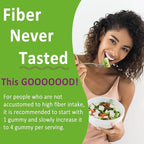 Fiber Gummies for Adults, Sugar Free 10g Prebiotic Fiber Supplement with Digestive Enzymes, Probiotics & 100mg Betaine for Digestive & Gut Health and Regulate Bowel Movement, Vegan, Gelatin Free, 60ct
