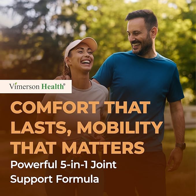Joint Support Supplement with Glucosamine Sulfate, Hyaluronic Acid, Boswellia & MSM – Supports Joint Health, Mobility & Bone Strength – for Daily Use – FSA Eligible 60 Capsules