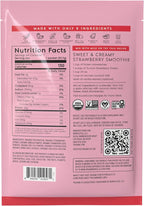 Truvani Vegan Pea Protein Powder | Strawberry | 20g Organic Plant Based Protein | 1 Serving | Keto | Gluten & Dairy Free | Low Carb | No Added Sugar