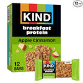 KIND Breakfast Protein, Healthy Snack Bar, Apple Cinnamon, Gluten Free Breakfast Bars, 8g Protein, 1.76OZ Packs, 12 Count