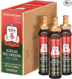 JUNG KWAN JANG Vital Tonic Korean Red Ginseng, Ginger, Fruit Blend Wellness Shots for Energy, Focus, Circulation and Immunity Supplement, 10 Count