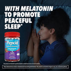 Pepcid Soothing Gummies, Heartburn Relief + Sleep Support Gummies Help Occasional Heartburn, Upset Stomach, Acid Indigestion + Sleeplessness, Calcium & Melatonin, Strawberry, 32 ct