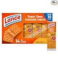 Lance Sandwich Crackers, ToastChee Cheddar, 10 Individually Wrapped Packs, 6 Sandwiches Each