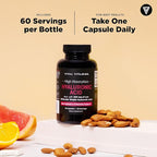 Vital Vitamins Hyaluronic Acid Supplements - Made with 200mg of Low Molecular Weight Hyaluronic Acid - Supports Skin Hydration & Elasticity from Within - 60 Capsules, 60 Servings