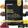 zooone Shilajit Himalayan Gummies with Ashwagandha & Black Musli Gokshura - Natural Energy No Artificial Fillers, Individual Packaging