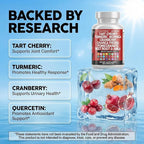 Clean Nutraceuticals Tart Cherry Extract Capsules with Turmeric Moringa Cranberry Chanca Piedra Celery Quercetin ACV Pomegranate L Selenomethionine - Uric Levels - 120 Ct