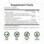 Nitric Oxide Supplement 3,000mg, 300 Capsules | 12-in-1 Complex for Men & Women – Arginine, Citrulline, Korean Red Ginseng, Tongkat Ali, Maca Root, & Marshmallow Blend*