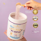 Purple & Multi Collagen Peptides Protein Powder | Clinically Proven | Liposomal Technology & Anthocyanins, Advanced with 18 Amino Acids, High Absorption Formula, 40 Servings 20.3oz