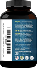 NatureBell Probiotic 200 Billion CFU – 40 Strains Per Serving | 240 Veggie Capsules with Prebiotics and Probiotics – Full Spectrum Complex with Enzymes – Daily Probiotics for Women & Men