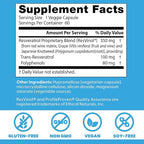 Doctors Best Trans-Resveratrol 100, Resveratrol with Red Wine Polyphenol (ResVinol), Non-GMO, Gluten Free, Soy Free, Vegan 60 Veggie Caps