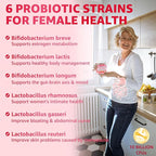 Menopause Gummies Supplement for Women w/ Red Clover, Black Cohosh for Hot Flashes, Menopause Support Vitamins + Ashwagandha Probiotics, Over 50 Hormone Support Balance Gummies Sugar Free, Vegan 60ct