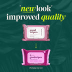 goodwipes Flushable Butt Wipes - Vitamin E & Aloe - Sewer & Septic Safe - Extra Large Adult Wet Wipes For Women & Men - Bathroom Essentials - Rosewater, 318 Count (6 Packs + 1 Travel)