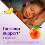Vitafusion Kids Melatonin Gummy Supplements, Tropical Peach Flavored Sleep Support Supplements (1), 50 Count
