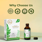 My Ace Moringa Carrier Oil | Pure Cold Pressed Unrefined Oil | Multipurpose Hair, Skin, Face & Body Oil, Aromatherapy – 4oz
