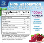 Magnesium Citrate Gummy - High Absorption Magnesium Gummies for Adults & Kids - Enhanced Bioavailability Form Mag Citrate Supplement - Improved Vegan Formula - Delicious Raspberry Flavor - 120 Gummies