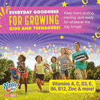 Dippin' Dots - Multivitamin Gummies for Kids Rainbow Fruit Flavor Complete Multivitamin Chewy Gummies Vitamin A, B, C, D3, E, B6, Zinc - 60 Count
