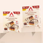 Atkins High Protein Bars, Brownie Delight Flavor, 15g of Protein, 4g Net Carbs, Keto Protein Bars, Low Sugar, 4 Count