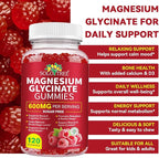 Magnesium Glycinate Gummies,240 Count Magnesium Complex Supplement |Sleep, Calm & Relaxation Support|High Absorption MagnesiumGummies for Women, Men & Family|Gluten-Free