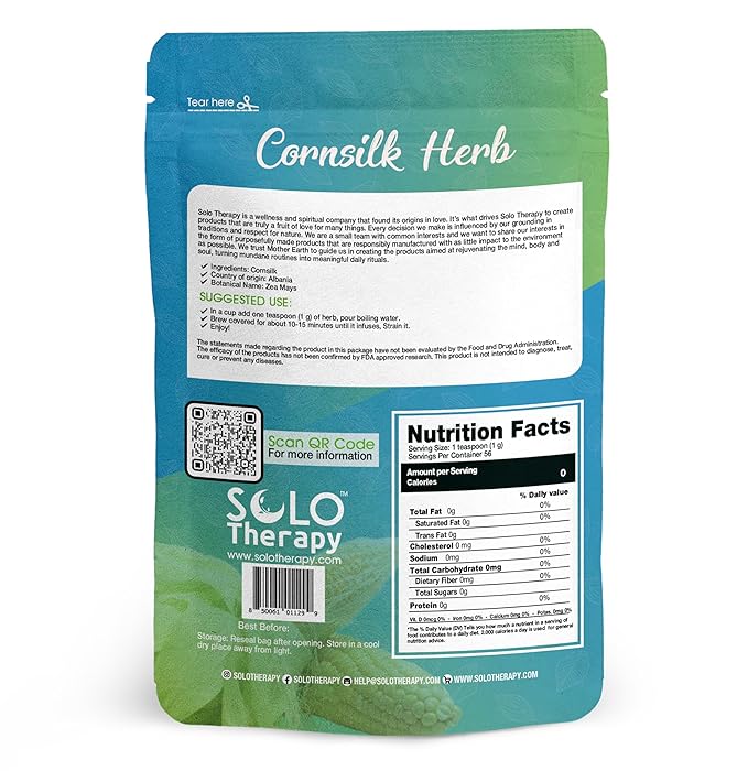 Cornsilk Tea Herbal Tea 56 grams - Cut and Sifted - Pelos de Elote - Resealable Bag - 56 grams - Premium Quality (Cornsilk Herb)