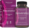 Reserveage Beauty, Resveratrol 100 mg, Antioxidant Supplement for Heart and Cellular Health, Supports Healthy Aging and Immune System, Paleo, Keto, 30 Capsules (30 Servings)