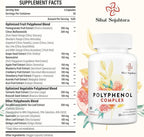 67,500 MG Polyphenols Supplement - Powerful Antioxidants & Polyphenol for Age Defense, Polyphenol Superfood, Quercetin, Resveratrol, Plant-Based & Energy, Immune Support, 180 Capsules