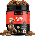 ZENO Glucosamine HCL & Hip and Joint Chews for Dogs - 150 pcs - Advanced Hip and Joint Support for Senior Dogs - with MSM & Green Lipped Mussel - Beef