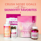 SkinnyFit - Super Youth Collagen for Women - Multi Collagen Peptides Powder - Probiotics, Fiber, Hyaluronic Acid - Non GMO, Gluten Free, Sugar Free - Beauty & Self Care - Peach Mango (28 Servings)