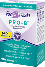 RepHresh Pro-B Probiotic Supplement for Women, 30 Oral Capsules