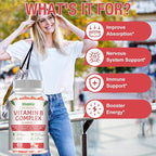 33-IN-1 Liposomal Overall 3500mg + Vitamin B Complex Gummies -B1, B2, B3, B4, B5, B6, B7, B8, B9,B12 | Vitamin C, D3,K2 | Coq10 Omega 3 etc for Energy, Brain,Immune,Skin Support &Heart Support ﻿