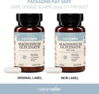 NatureWise Magnesium Glycinate 625 mg - High Absorption Chelated Magnesium Glycinate for Sleep, Relaxation, Muscle & Bones* - Gentle on Stomach, Vegan, Non-GMO - 30 Capsules[30-Day Supply]