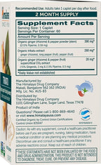Himalaya Organic Trikatu, 60 Day Supply - Digestive Health Supplement for Occasional Bloating, Heartburn, and Indigestion Relief - USDA Organic, Vegan, Non-GMO, Gluten Free, 60 Caplets