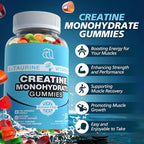 Creatine Gummies for Women & Men - Creatine Monohydrate Gummies Tasty Chewable Supplement, Muscle Support & Energy Boost (2 Pack)