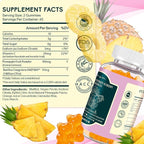 Hotvox Premium Feminine Balance Gummies,Probiotic Gummies,PH Balance & Gut Health Support,Boosts Immune System, Nurtures Women's Health, Pineapple Flavor Vegan Gluten-Free, 90 Count