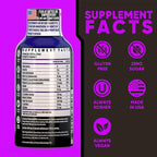 Vitamin Energy Immune+ Extra Strength Energy Shot Grape 24 Pack, 260mg Natural Caffeine, B-Vitamins, Citicoline, Green Tea, Immunity & Focus Support, Zero Sugar, Gluten-Free 1.93 fl oz