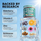 Clean Quercetin Elderberry Immune Support Gummies | Zinc Vitamin K2 D3 A Bromelain Goji Berry Turmeric Sea Moss Echinacea Astragalus Selenium Olive Leaf Immunity Supplement Gummy Vitamins