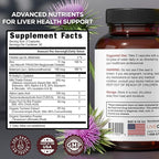 LIVEGOOD Liver Support Supplement for Liver Cleanse Detox, Milk Thistle and Dandelion Root, with Turmeric and Alpha Lipoic Acid for Overall Health (60 Count)