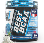 BPI Sports Best BCAA Powder - Muscle Recovery Support - Branched Chain Amino Acids | Building Blocks of Protein and Muscle - Post Workout Recovery – Hydration - Blue Raspberry, 30 Servings