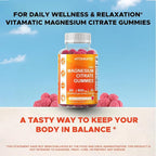 Vitamatic Magnesium Gummies 600mg per Serving – 60 Vegan Gummies – Relaxation, Muscle, Bone & Energy Support – 6 Pack
