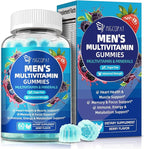 Migcopat Multivitamin for Men, Mens Multivitamins Gummies w/Omega-3, Probiotics, Inositol, Folate, Biotin, Zinc, Vitamins A, C, D, E, B, Support Heart, Brain, Muscle, Energy, Sugar-Free, Berry Flavor