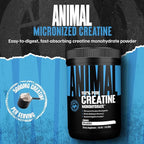 Animal Creatine Monohydrate Powder - Micronized Creatine for Women and Men, Supports Muscle Growth, Strength, Endurance, Recovery and ATP Production, Gym & Workout Supplements - Unflavored, 500g