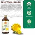 1 Gallon USDA Organic Pure Cold Pressed Evening Primrose Oil 12% GLA