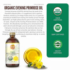 SULU ORGANICS 1 Gallon (128 FL.OZ) 100% Pure Unrefined Virgin Cold Pressed Evening Primrose Oil 12% GLA