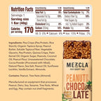 Mezcla Puff Crispy Protein Bars, Gluten Free & Vegan Protein Bars, 10g Protein, Alt for Crispy Rice Treat, Granola Bars & Breakfast Bars, Healthy Snacks for Adults, Peanut Butter Chocolate, 1 Count