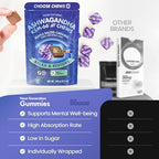 YouChews Ashwagandha KSM-66 Chews for Stress Relief & Mood Support, Organic Ashwagandha Gummies KSM 66 Alternative, Mood Support, Maple Salted Caramel Flavor, 30 Count
