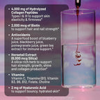NatureWise Hydrolyzed Liquid Collagen for Women & Men 4000mg - High Absorption, Type 1 & 3 Peptides with Biotin + Vitamin C + Vitamin B Complex & Hyaluronic Acid -Mixed Berry - 30 Tubes[30 Day Supply]