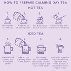 Calming Day Herbal Tea (1.65 oz, Pack of 18 Tea Bags) – Relaxing Caffeine-Free Tea with Lavender, Rosehips and Lemongrass – Gift for focus, clarity, relaxation and wellness