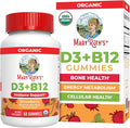 MARYRUTH'S Organic Vitamin D3 + B12 Gummies for Ages 4+ | Bone Health | Immune Support | Energy Metabolism | Cognitive Function | Vegan | Non-GMO | Gluten Free | 60 Servings | 2 Month Supply