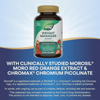 Nature's Way Weight Manager Gummy, Helps Manage Cravings & Promotes Abdominal Fat Loss*(1), with Clinically Studied Ingredients, Vitamins B6 & B12, Strawberry Flavored, 60 Gummies
